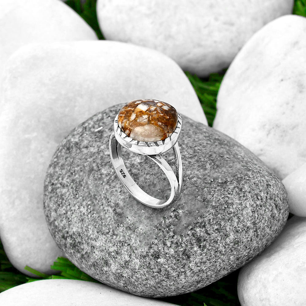 Natural Wild Horse Jasper Ring size-8 R-1074 SDR213323