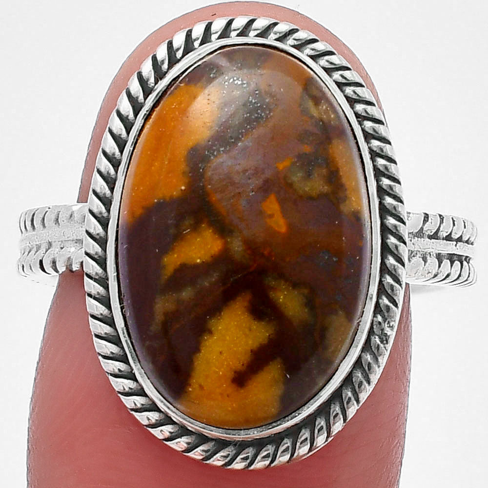 Natural Outback Jasper Ring size-8.5 R-1065 SDR213352