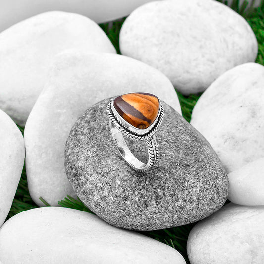 Natural Outback Jasper Ring size-9 R-1065 SDR213406