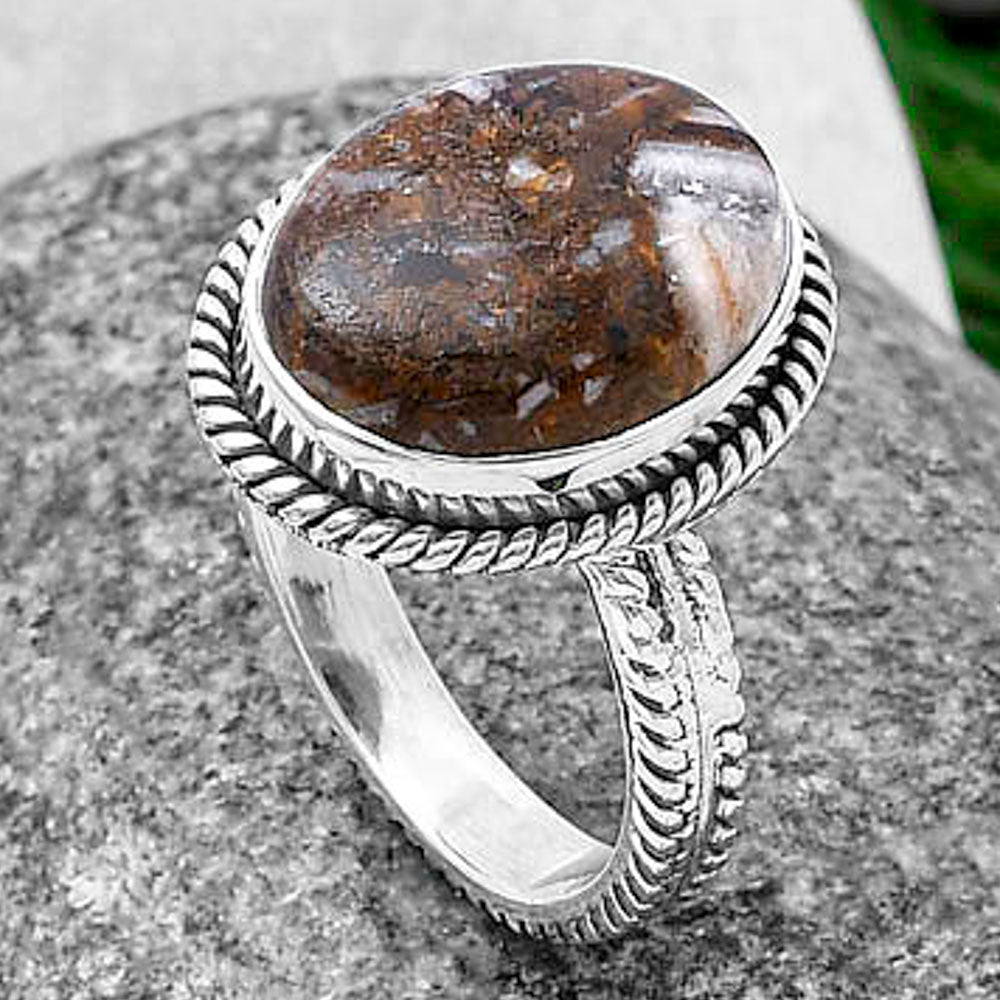 Natural Wild Horse Jasper Ring size-8.5 R-1065 SDR213413