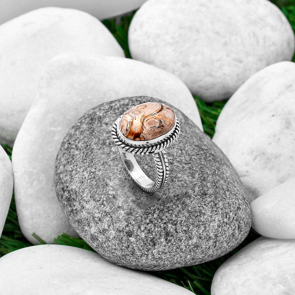 Natural Rock Calcy Ring size-8 R-1065 SDR213496