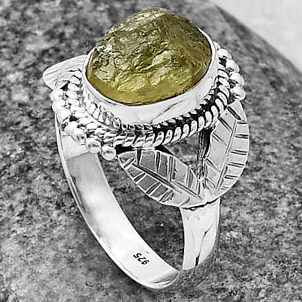 Natural Green Kyanite Rough - India Ring size-7 R-1387 SDR213667