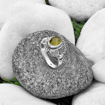 Green Kyanite Rough - India Ring size-8.5 R-1387 SDR213692