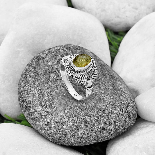 Green Kyanite Rough - India Ring size-8.5 R-1387 SDR213692