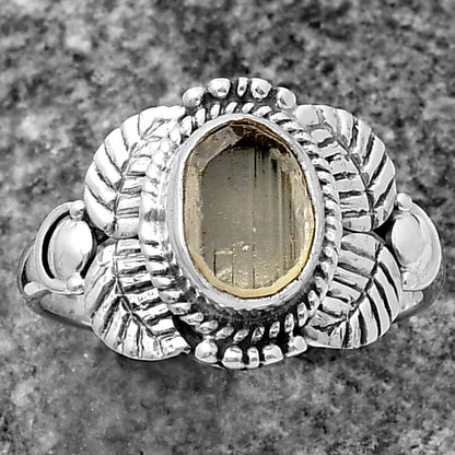 Natural Yellow Scapolite Rough Ring size-8 R-1387 SDR213703