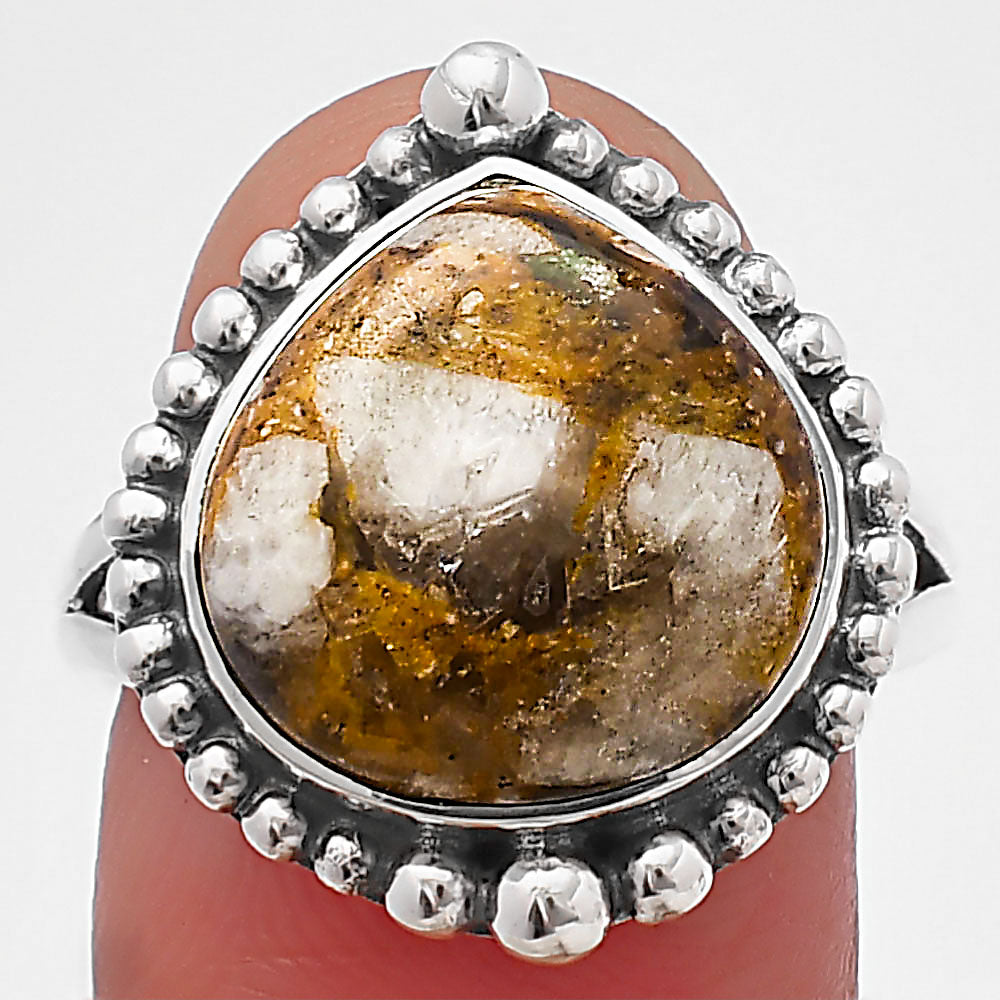 Natural Wild Horse Jasper Ring size-8.5 R-1154 SDR213963
