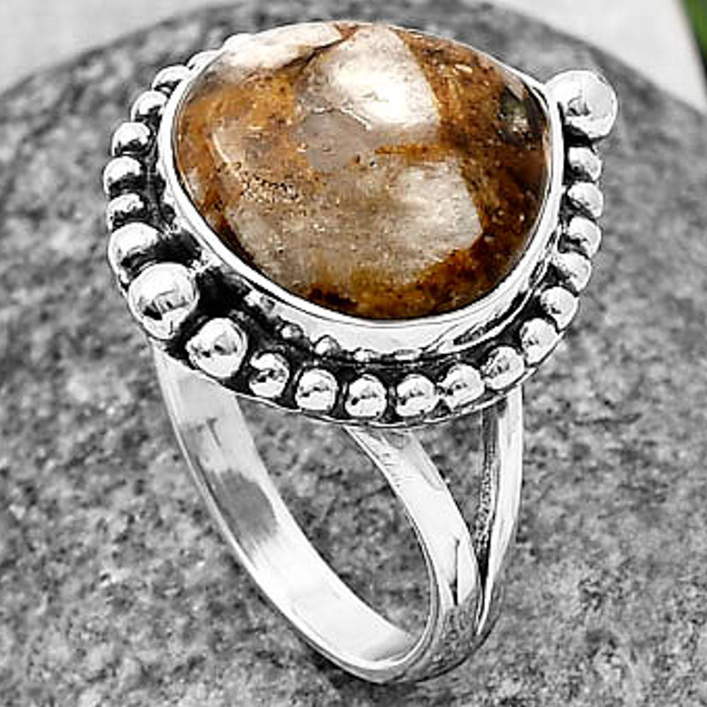 Natural Wild Horse Jasper Ring size-8.5 R-1154 SDR213963