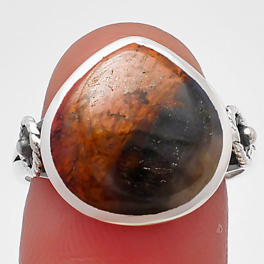 Spiral - Purple Cow Jasper Ring size-8 R-1062 SDR214108