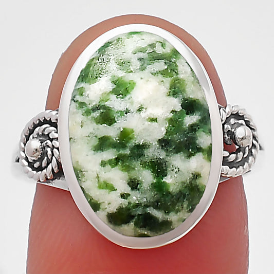 Spiral - Dioptase Ring size-8 R-1062 SDR214121