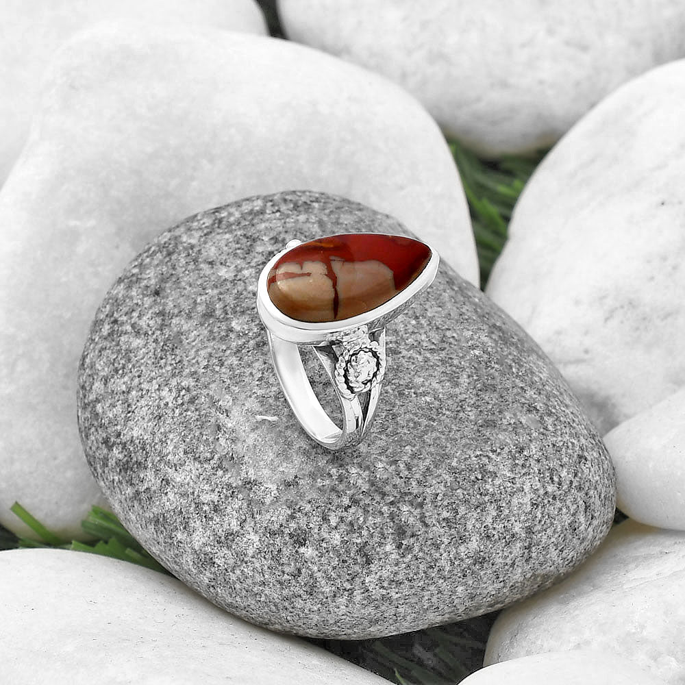 Spiral - Noreena Jasper Ring size-7 R-1062 SDR214127