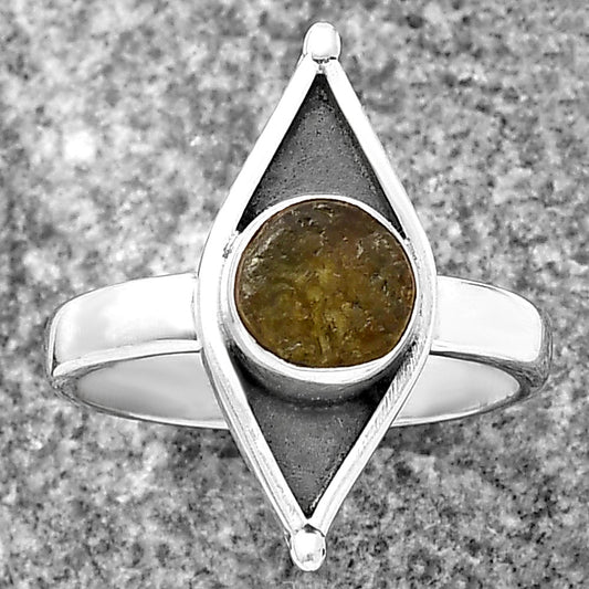 Evil Eye - Rare Kornerupine Rough Ring size-8 R-1628 SDR214221