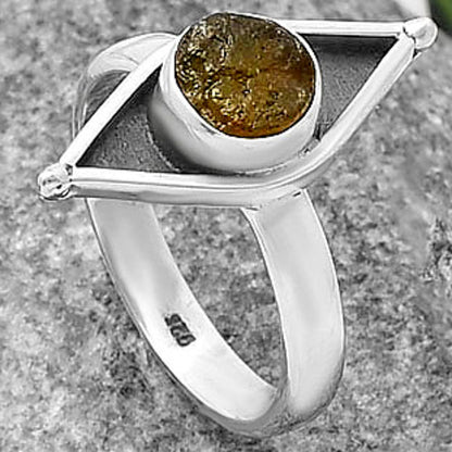Evil Eye - Rare Kornerupine Rough Ring size-8 R-1628 SDR214221