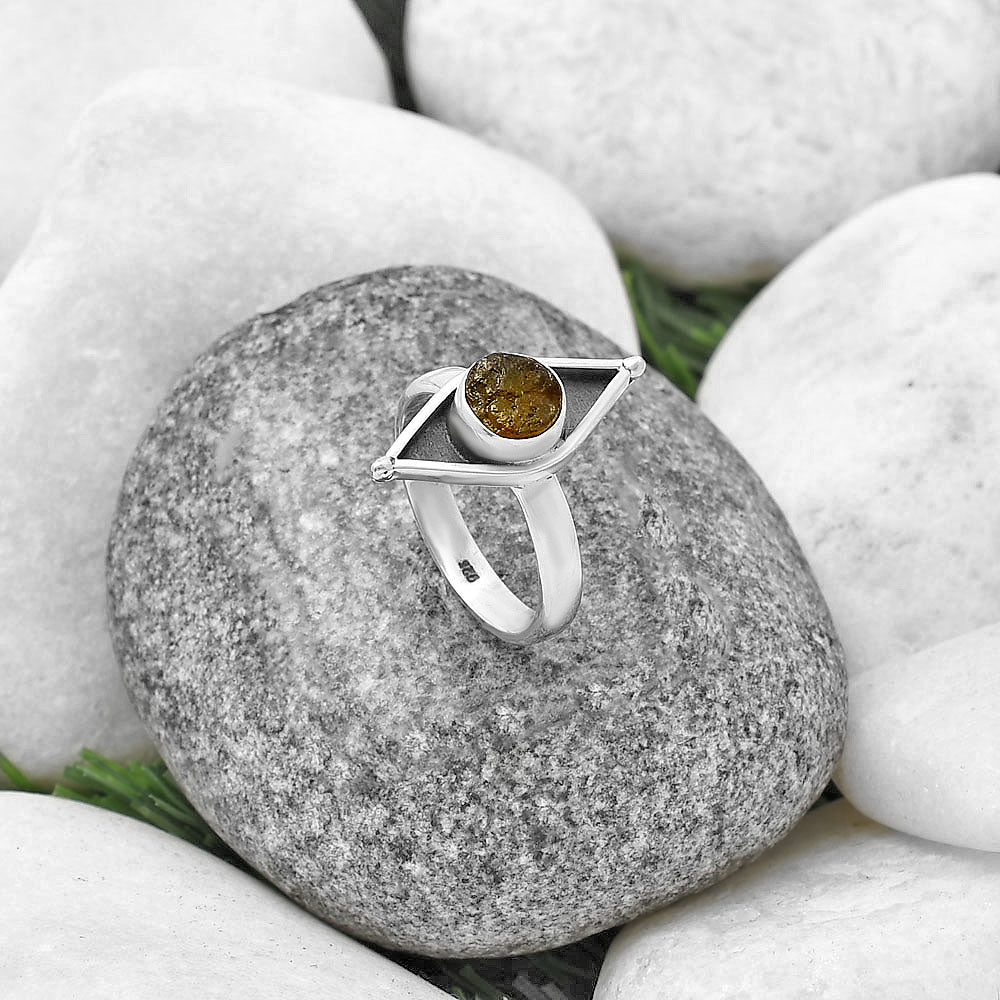 Evil Eye - Rare Kornerupine Rough Ring size-8 R-1628 SDR214221