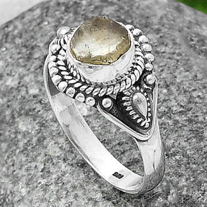 Natural Aquamarine Rough - Brazil Ring size-8 R-1300 SDR214491