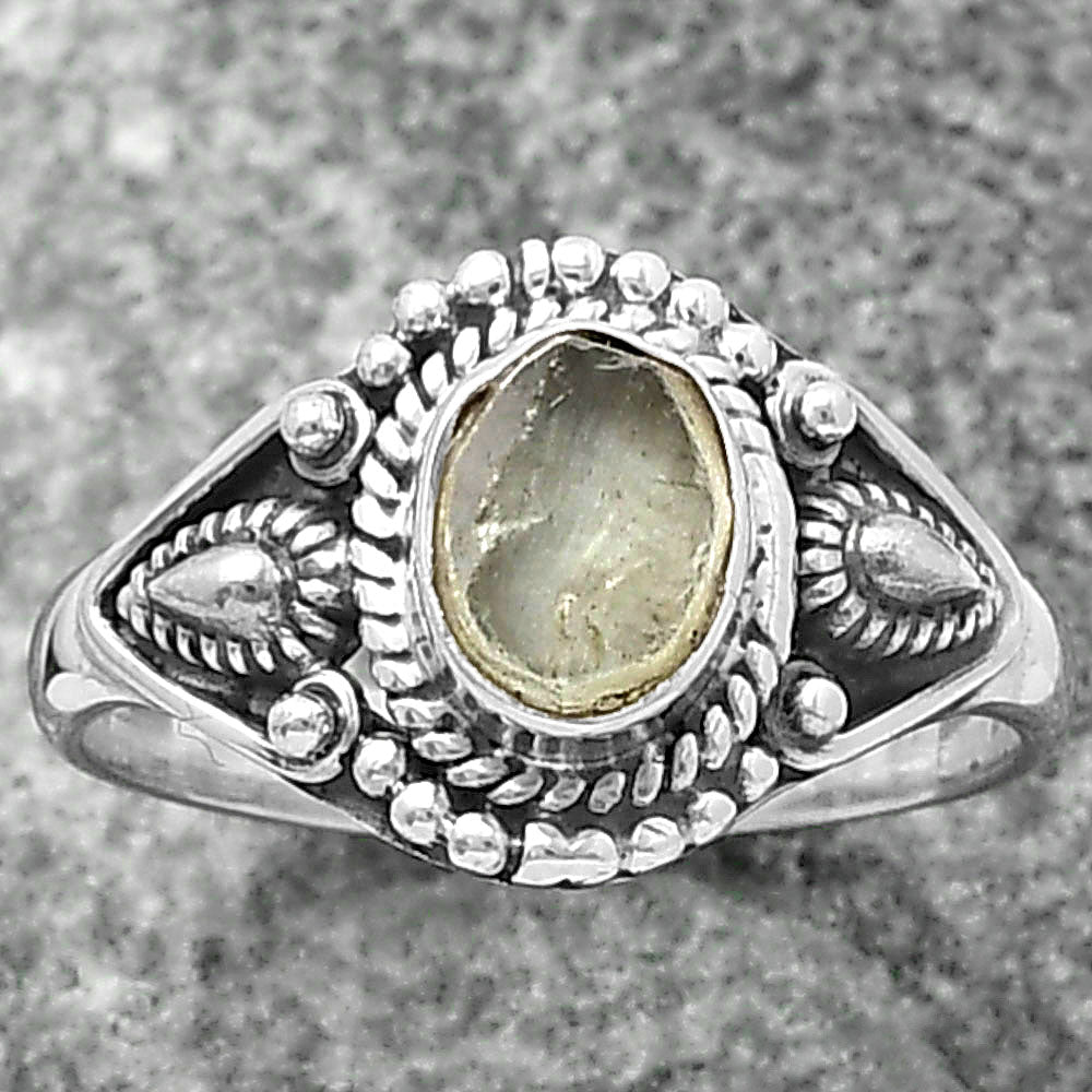 Natural Aquamarine Rough - Brazil Ring size-8 R-1300 SDR214502