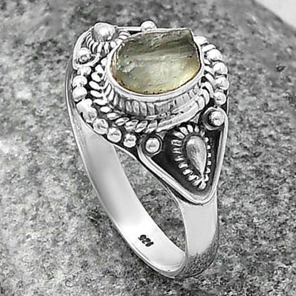 Natural Aquamarine Rough - Brazil Ring size-8 R-1300 SDR214502