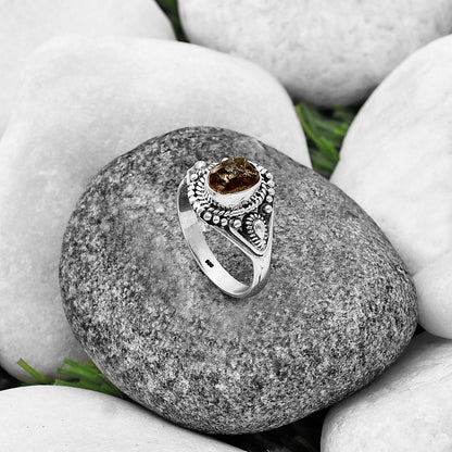 Natural Yellow Scapolite Rough Ring size-8.5 R-1300 SDR214511