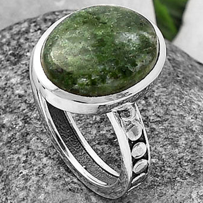 Natural Serpentine Ring size-8 R-1060 SDR214729