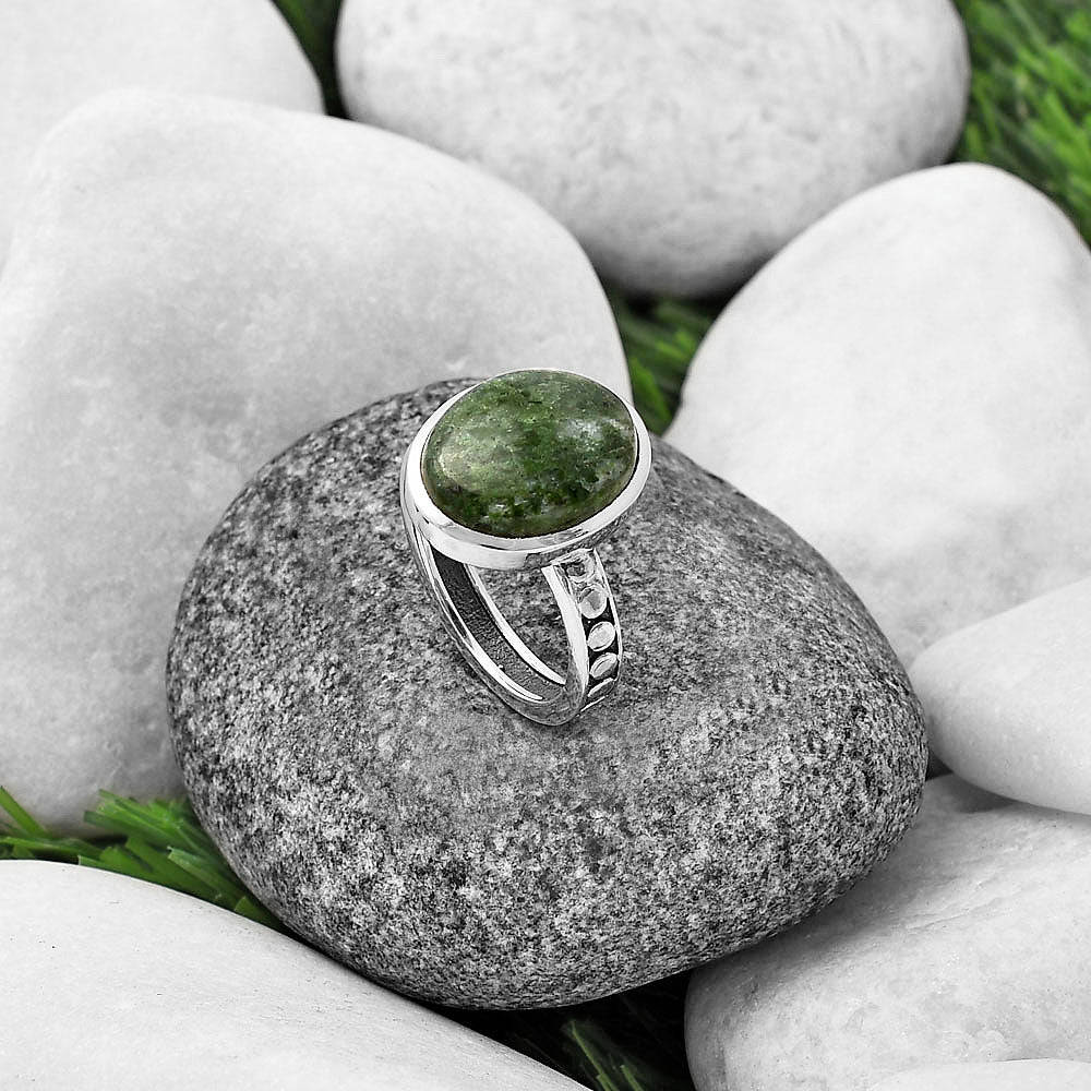 Natural Serpentine Ring size-8 R-1060 SDR214729