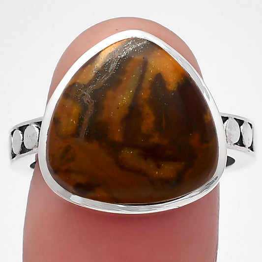 Natural Outback Jasper Ring size-8.5 R-1060 SDR214783