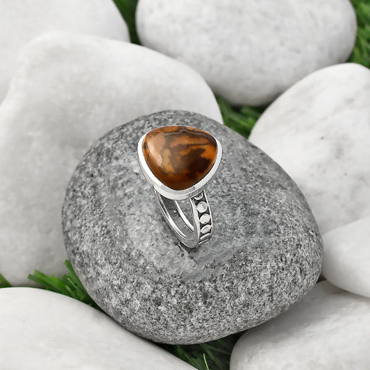 Natural Outback Jasper Ring size-8.5 R-1060 SDR214783