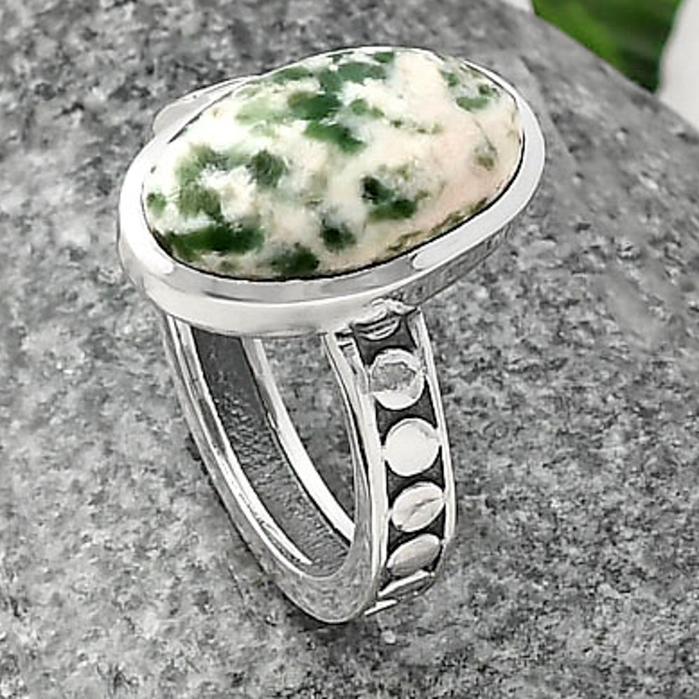 Natural Dioptase Ring size-7 R-1060 SDR214827