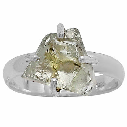 Prasiolite (Green Amethyst) Rough Ring size-7 R-1052 SDR214907