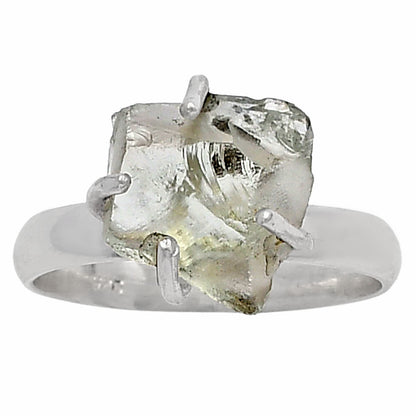 Prasiolite (Green Amethyst) Rough Ring size-8.5 R-1052 SDR214920