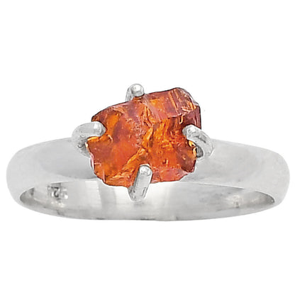 Natural Mandarin Citrine Rough Ring size-8.5 R-1052 SDR214935