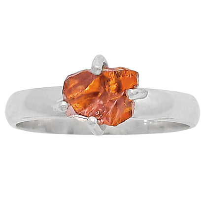Natural Mandarin Citrine Rough Ring size-8 R-1052 SDR214937