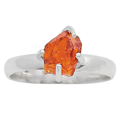 Natural Mandarin Citrine Rough Ring size-8 R-1052 SDR214941
