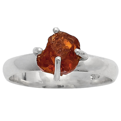 Natural Mandarin Citrine Rough Ring size-8 R-1052 SDR214962