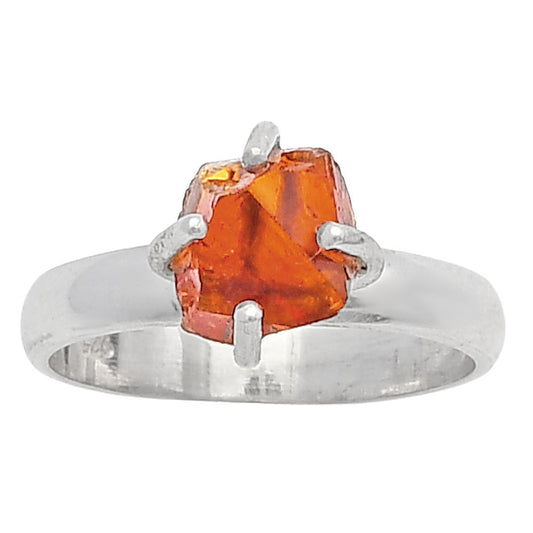 Natural Mandarin Citrine Rough Ring size-7 R-1052 SDR214963