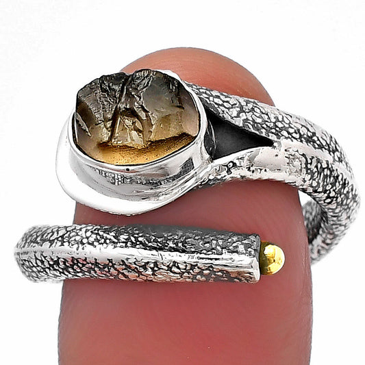 Natural Yellow Scapolite Rough Ring size-7.5 R-1306 SDR215234