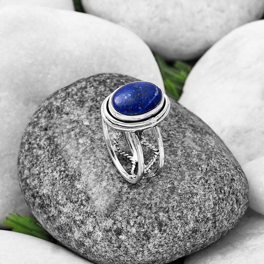 Natural Lapis Lazuli - Afghanistan Ring size-8 R-1255 SDR215269