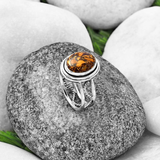 Coquina Fossil Jasper - India Ring size-7 R-1255 SDR215281