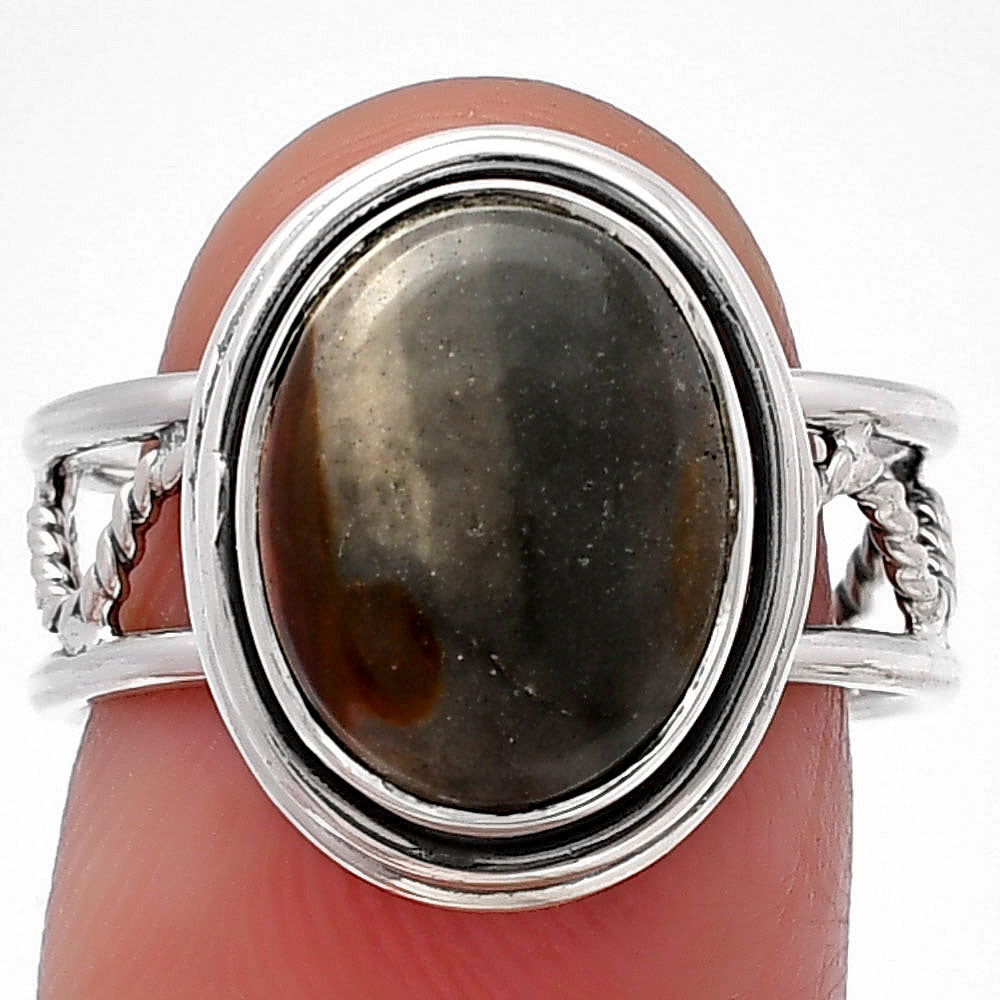 Natural Polygram Jasper Ring size-8 R-1255 SDR215285