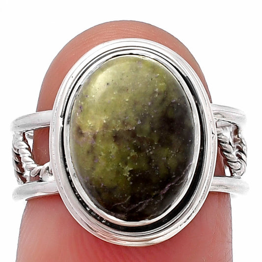 Natural Serpentine Ring size-6 R-1255 SDR215316