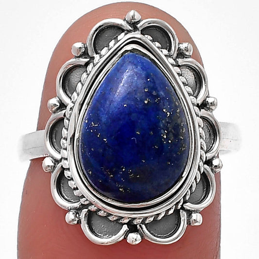 Natural Lapis Lazuli - Afghanistan Ring size-7 R-1256 SDR215416