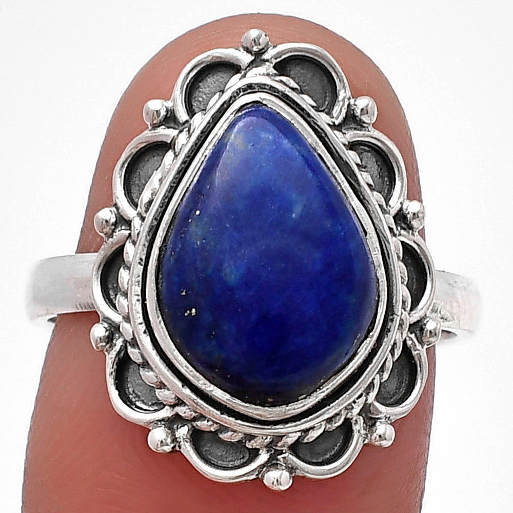 Natural Lapis Lazuli - Afghanistan Ring size-8 R-1256 SDR215424
