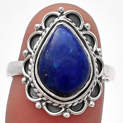Natural Lapis Lazuli - Afghanistan Ring size-8 R-1256 SDR215424