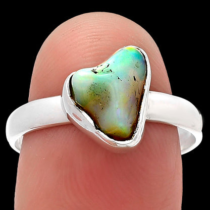 Natural Ethiopian Opal Rough Ring size-9 R-1001 SDR215521