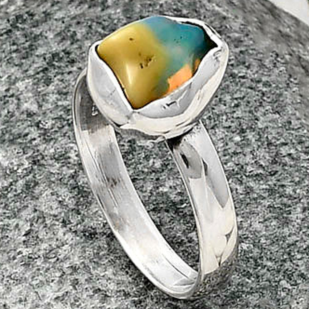 Natural Ethiopian Opal Rough Ring size-7 R-1001 SDR215526