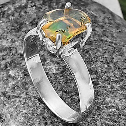 Natural Ethiopian Opal Rough Ring size-7 R-1052 SDR215594
