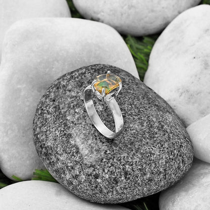 Natural Ethiopian Opal Rough Ring size-7 R-1052 SDR215594