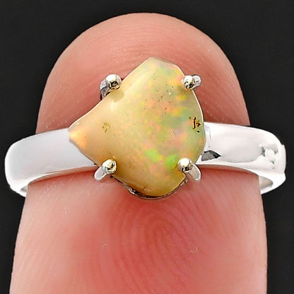 Natural Ethiopian Opal Rough Ring size-7 R-1052 SDR215604