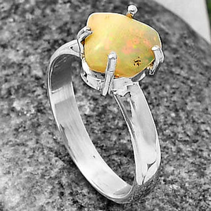 Natural Ethiopian Opal Rough Ring size-7 R-1052 SDR215604