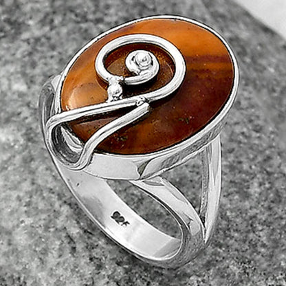 Natural Red Mookaite Ring size-7 R-1478 SDR215913