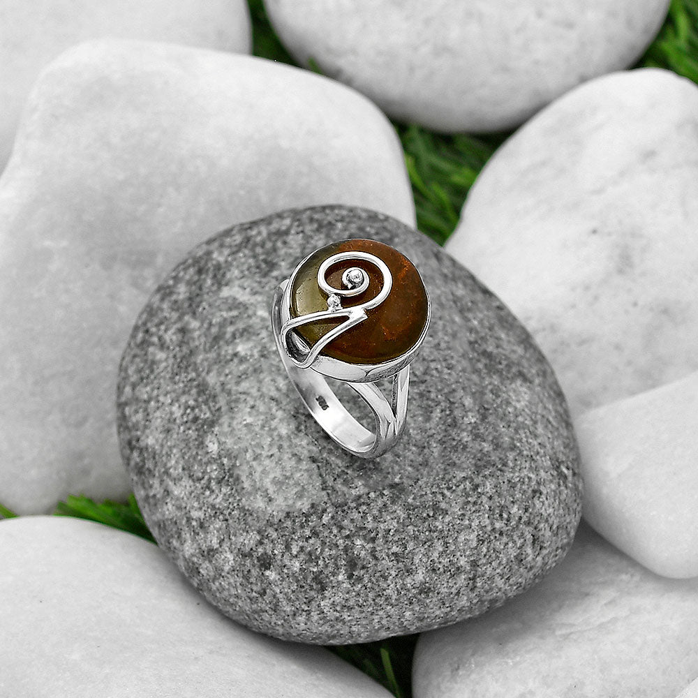 Turkish Rainforest Chrysocolla Ring size-9 R-1478 SDR215922