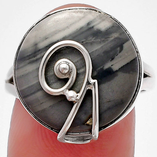Natural Picasso Jasper Ring size-8 R-1478 SDR215926